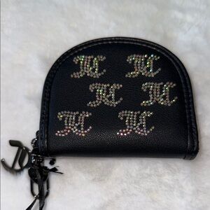 Juicy Couture Black Bag with Rhinestone Accents